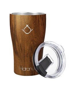 Foto 2 | Termo De Acero Inoxidable Doble Aislamiento Térmico Madera 12 Oz (354.882 Ml) Hidranur