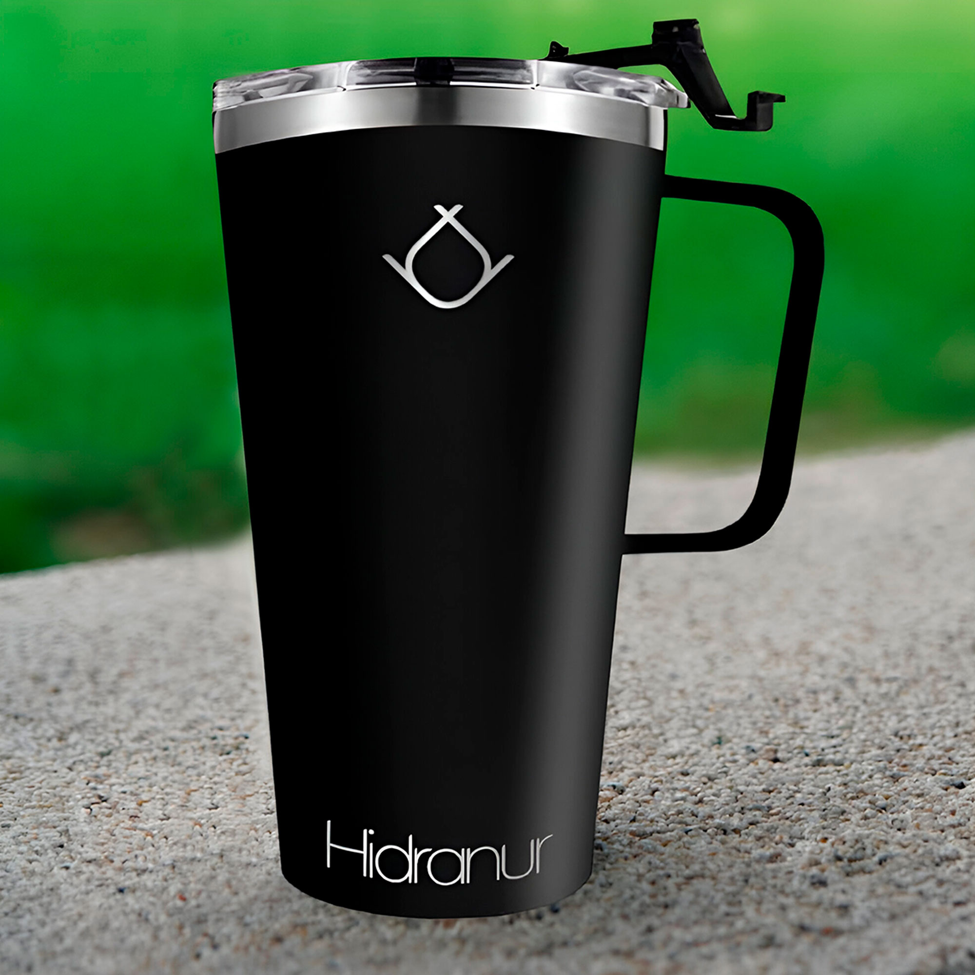 Foto 3 | Termo De Acero Inoxidable Con Doble Aislamiento Térmico Negro 20 Oz (591.471 Ml) Hidranur