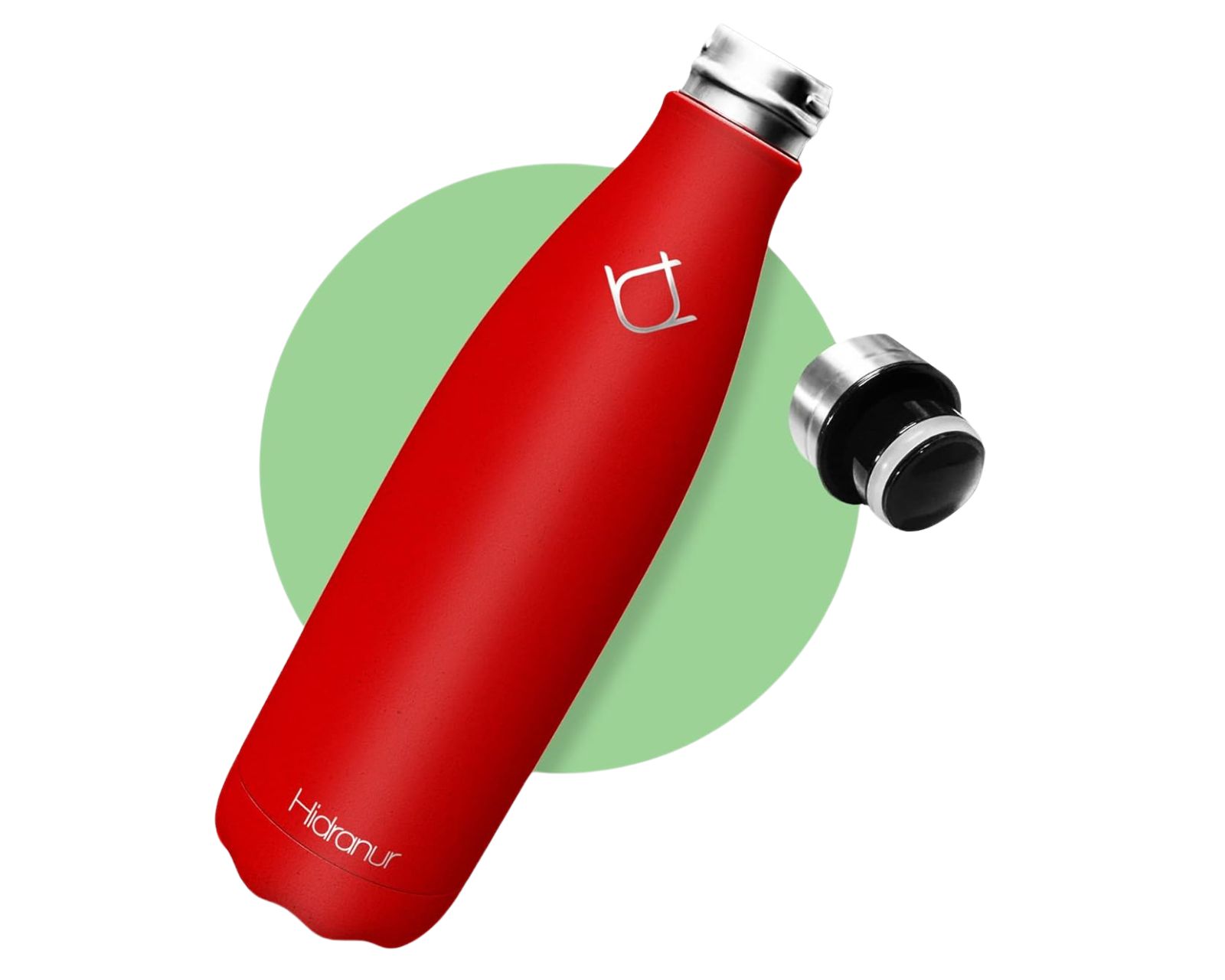 Foto 2 | Termo De Acero Inoxidable 25 Oz (739.33 Ml) Con Cepillo De Lavado Rojo Hidranur
