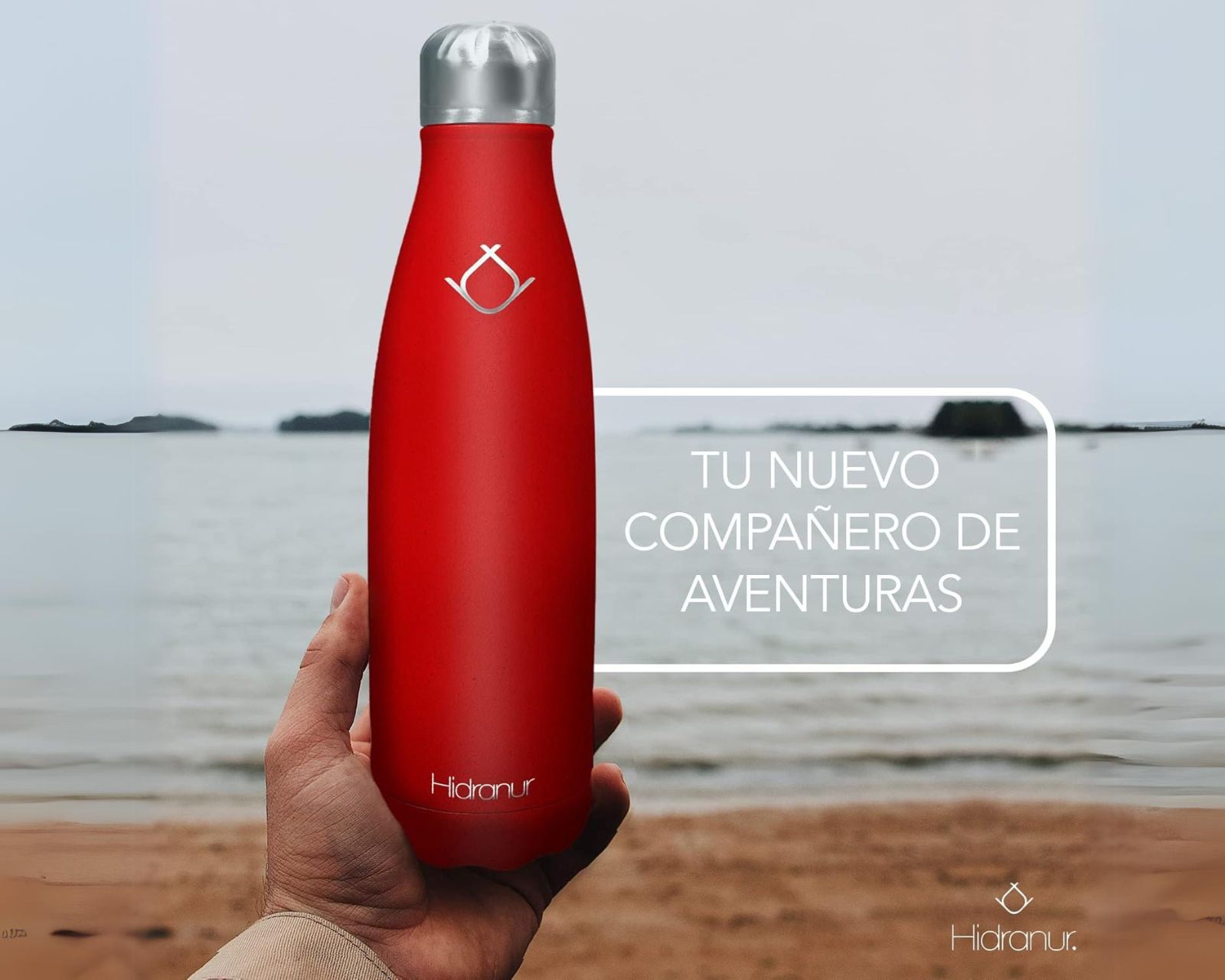 Foto 4 pulgar | Termo De Acero Inoxidable 25 Oz (739.33 Ml) Con Cepillo De Lavado Rojo Hidranur
