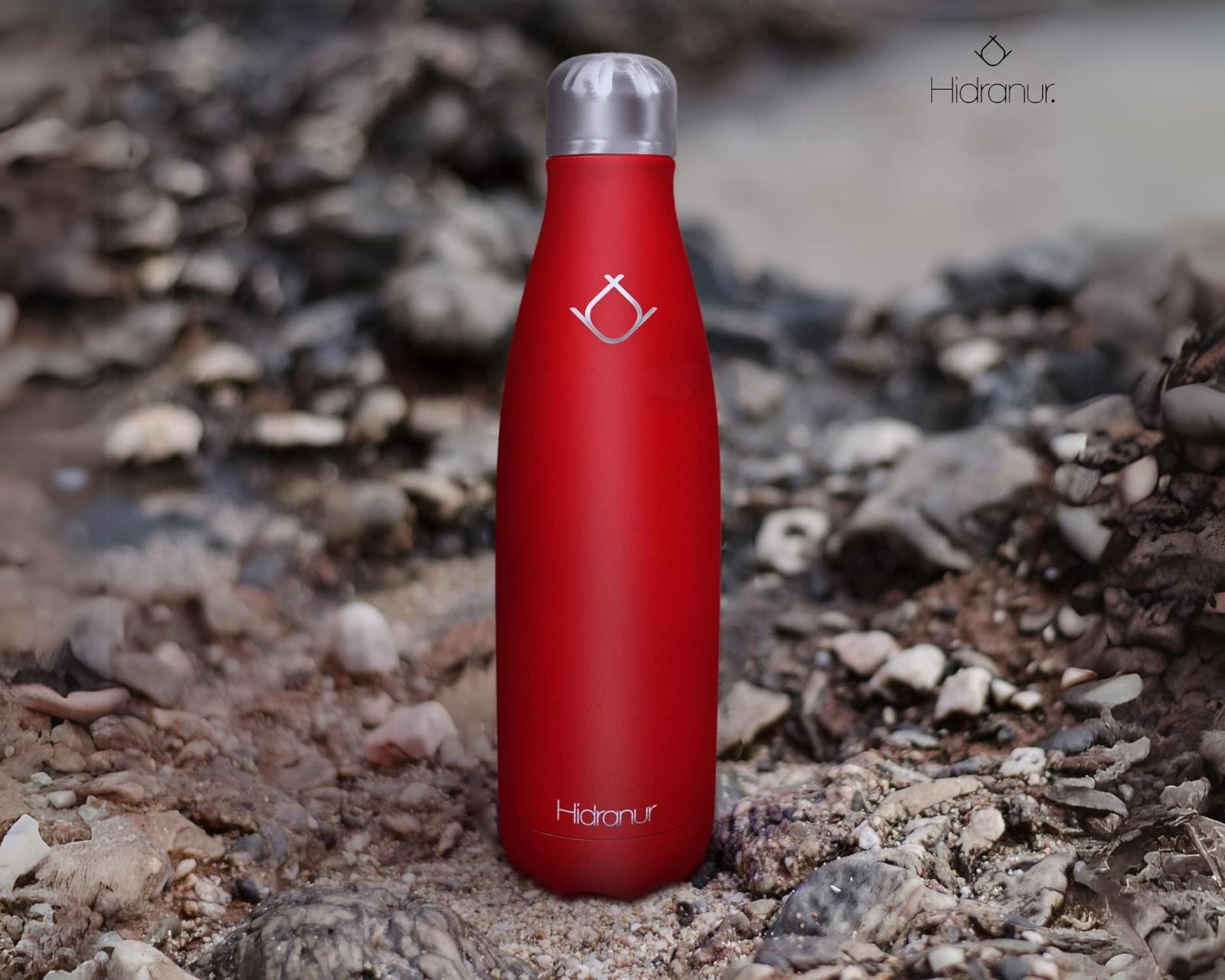 Foto 5 pulgar | Termo De Acero Inoxidable 25 Oz (739.33 Ml) Con Cepillo De Lavado Rojo Hidranur