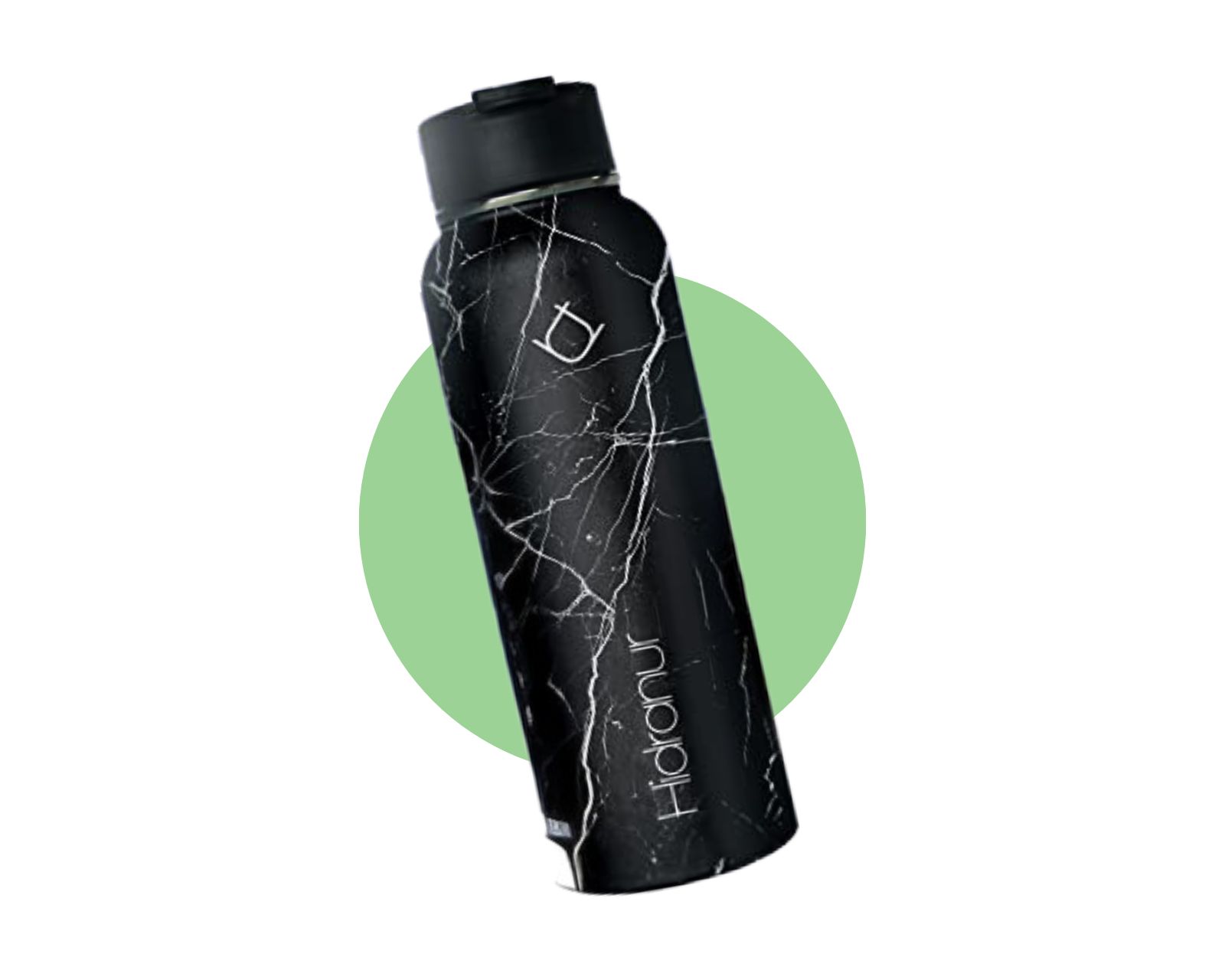 Foto 2 | Termo de Acero Inoxidable Hidranur Negro Mármol Doble Aislamiento Térmico 532.32 ml