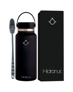 Foto 1 | Termo De Acero Inoxidable Con Tapa Hermética 40 Oz (1182.94 Ml) Negro Hidranur