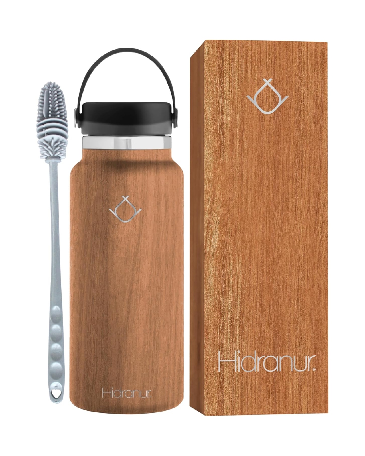 Termo De Acero Inoxidable Con Tapa Hermética 40 Oz (1182.94 Ml) Morado Hidranur