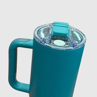 Foto 2 | Vaso Aislado de Acero Inoxidable 50 oz con Tapa y Popote - Verde