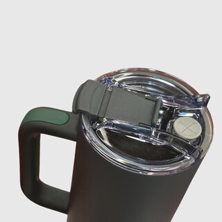 Foto 2 | Vaso Aislado de Acero Inoxidable 50 oz con Tapa a Prueba de Fugas y Pajita - Gris Oscuro