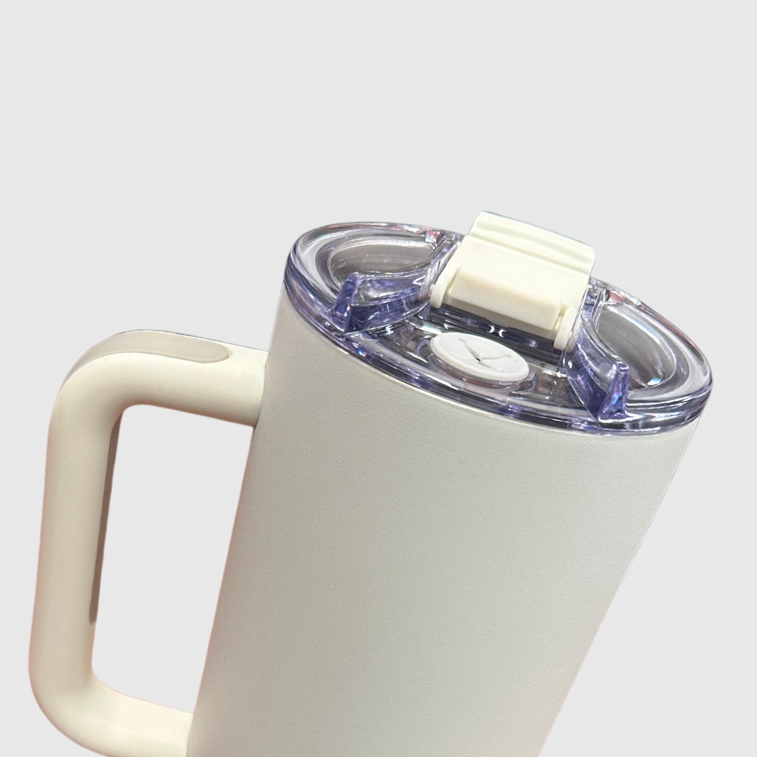 Foto 3 pulgar | Vaso Aislado O'jay Blanco de Acero Inoxidable 50 Onzas con Asa y Tapa con Popote