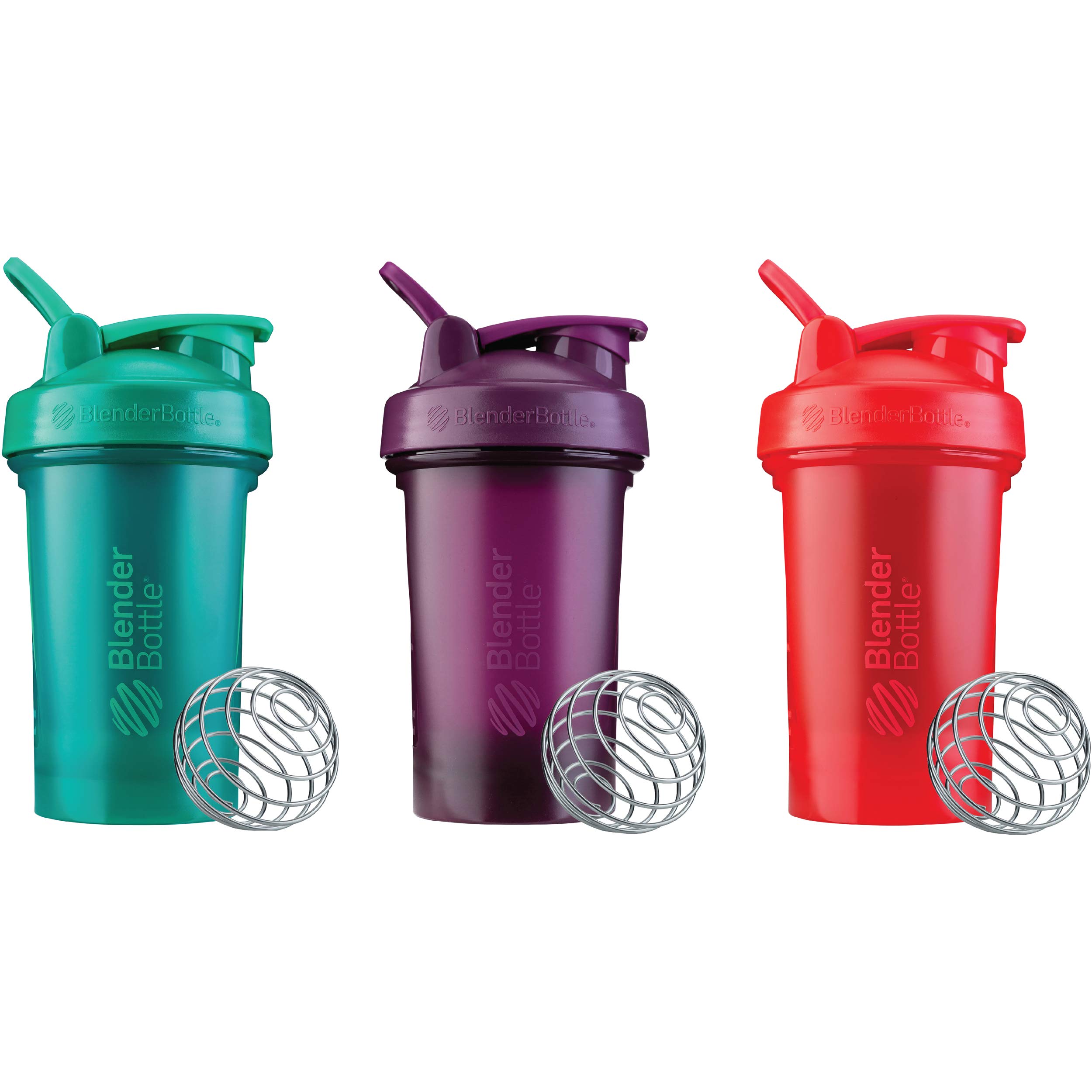 Foto 2 pulgar | Shaker Bottle Blenderbottle Classic V2 600 Ml (paquete De 3) Rojo/verde/ciruela - Venta Internacional.