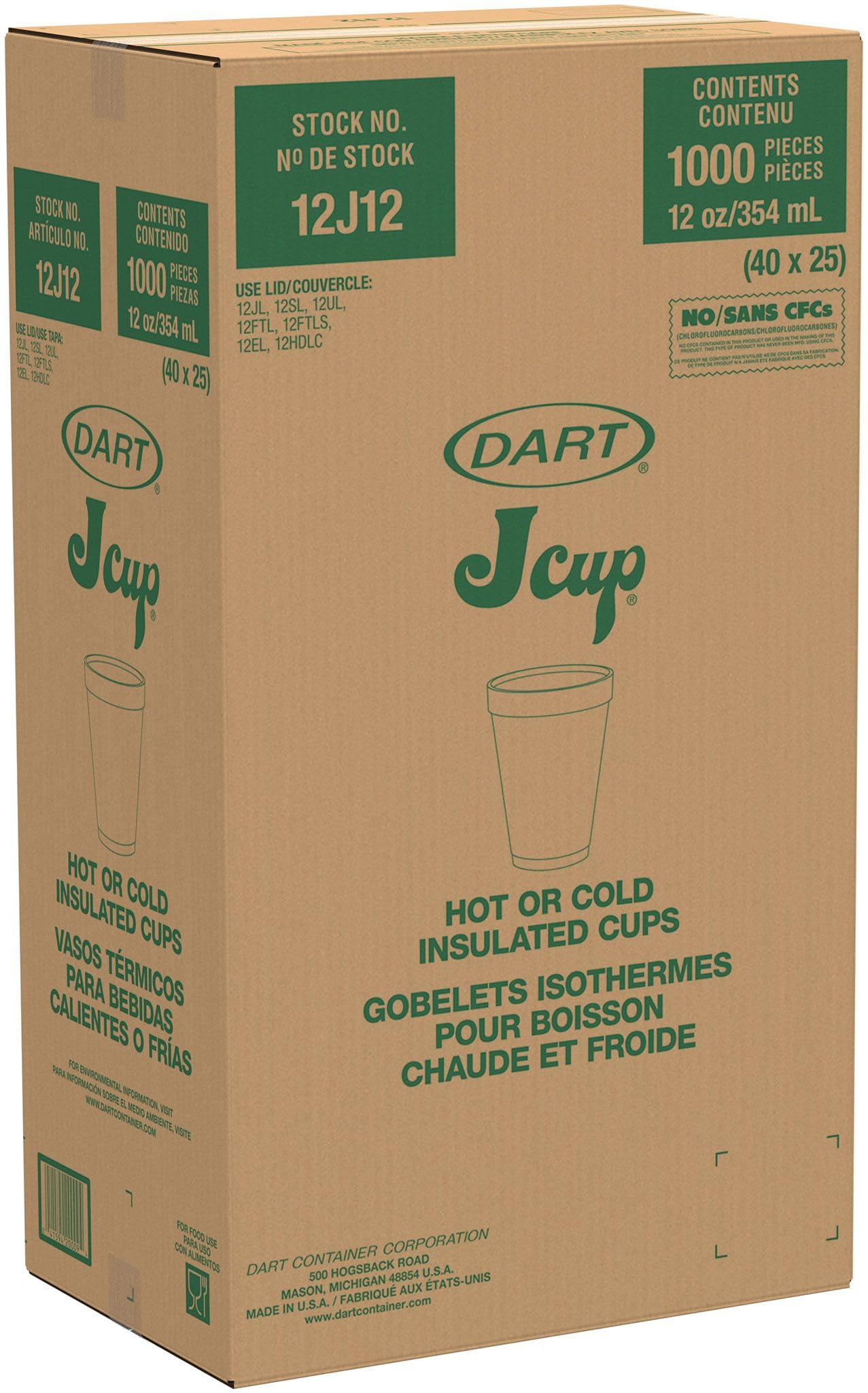 Foto 5 pulgar | Vaso De Espuma Dart Dart 12j12 350 Ml (caja De 1000) - Venta Internacional.