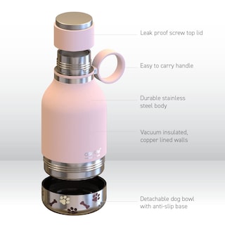 Foto 4 | Botella De Viaje Aislante Con Cuenco Para Perros Para Humanos, 1,1 L - Asobu - Venta Internacional.