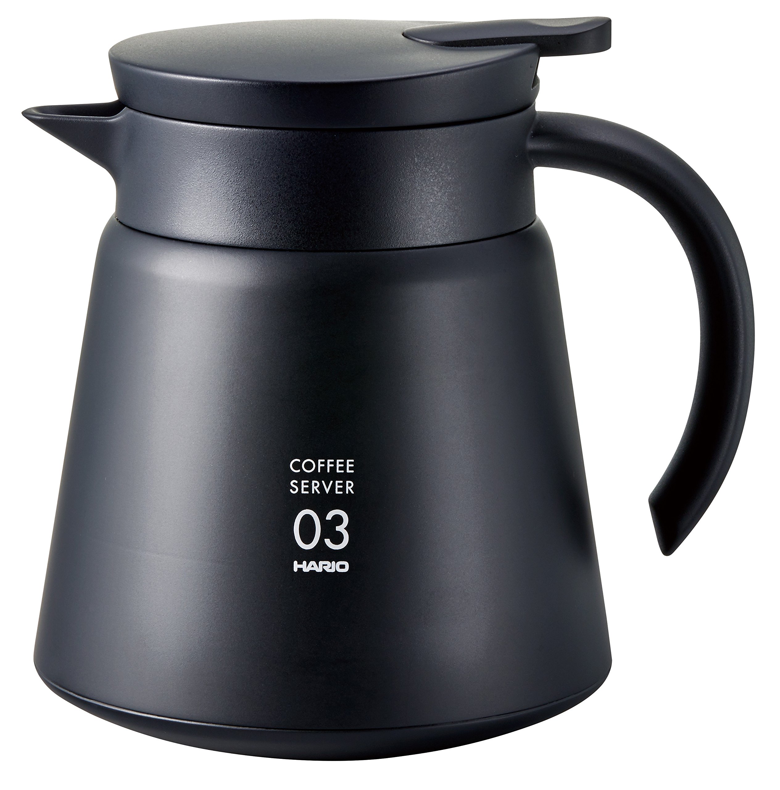 Servidor De Metal Aislante Hario V60 800 Ml Negro - Venta Internacional.