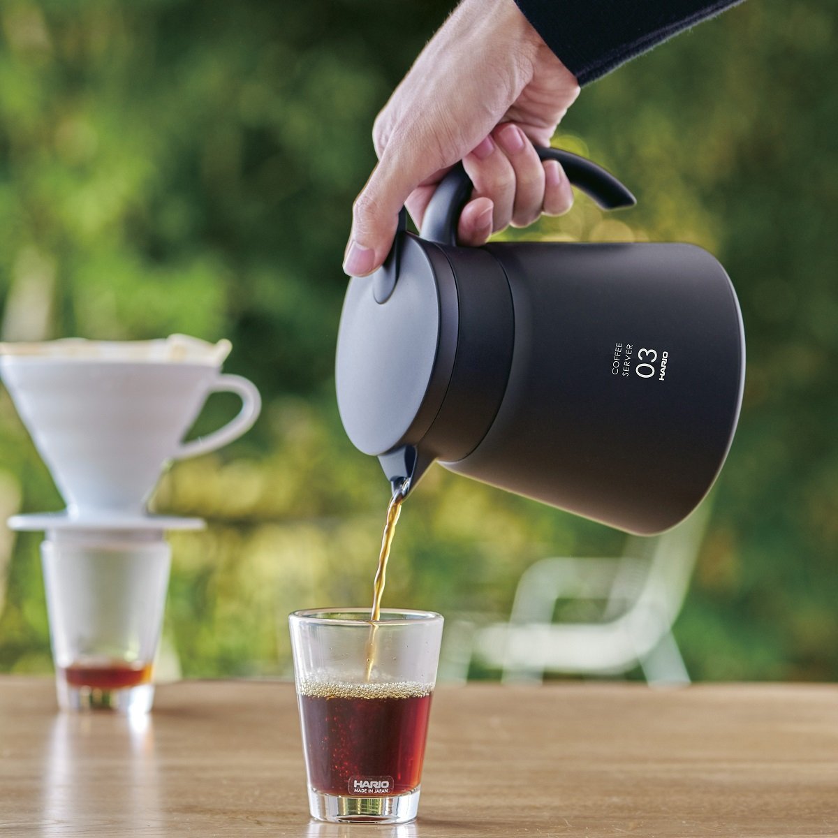 Foto 2 | Servidor De Metal Aislante Hario V60 800 Ml Negro - Venta Internacional.