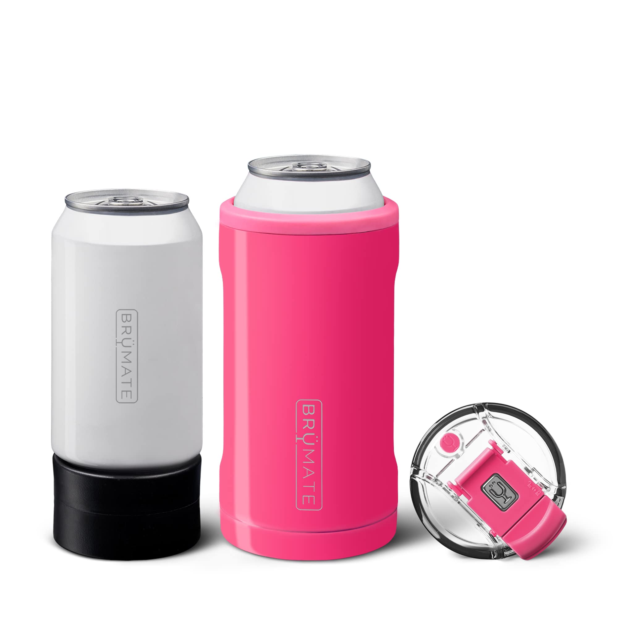 Enfriador De Latas Aislante Brümate Hopsulator Trio 3 En 1, Color Rosa Neón - Venta Internacional.