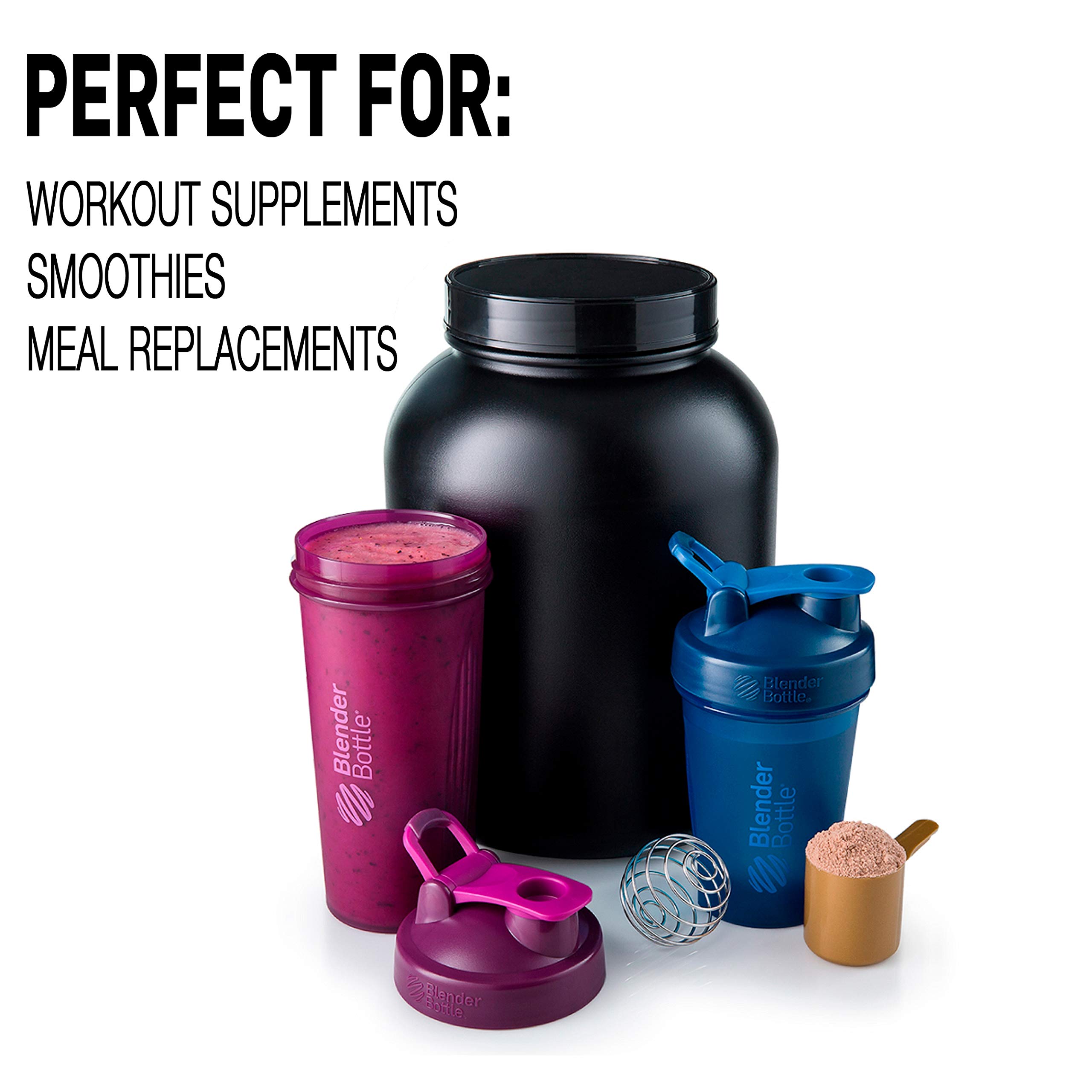 Foto 4 pulgar | Shaker Bottle Blenderbottle Classic, 800 Ml, Transparente Y Negro - Venta Internacional.