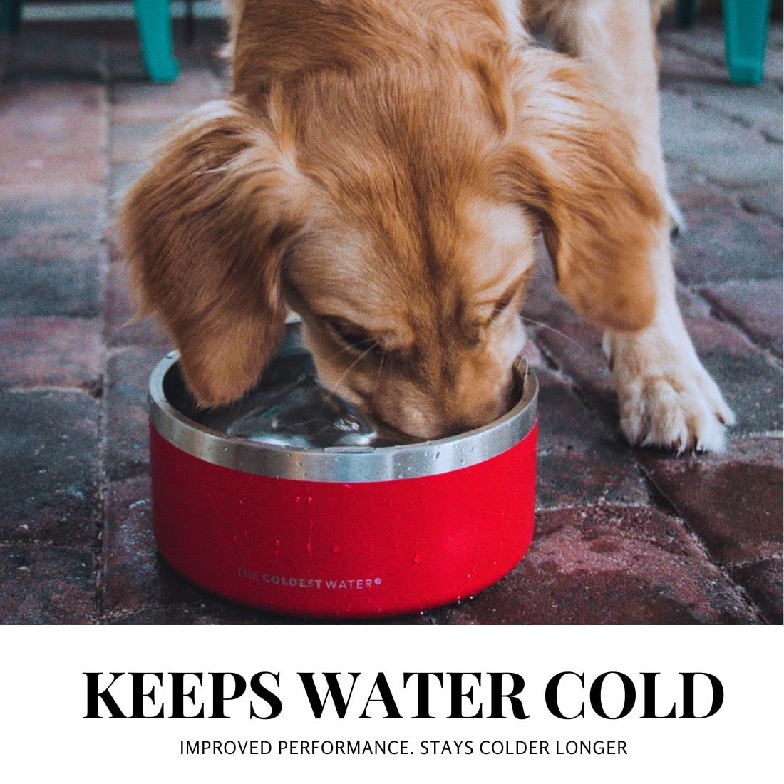 Foto 4 | Cuenco Para Perros The Coldest Water, Acero Inoxidable, Antideslizante, 3,5 L - Venta Internacional.