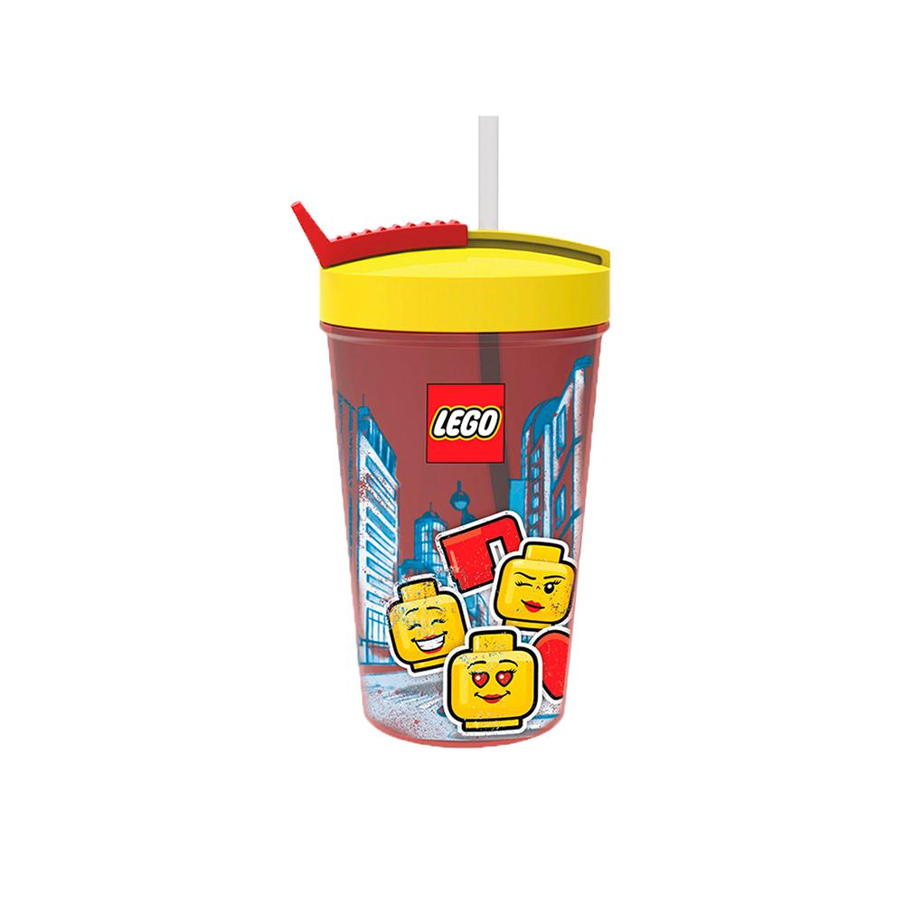 Lego Vaso Rojo Tapa Amarilla Ciudad Lego