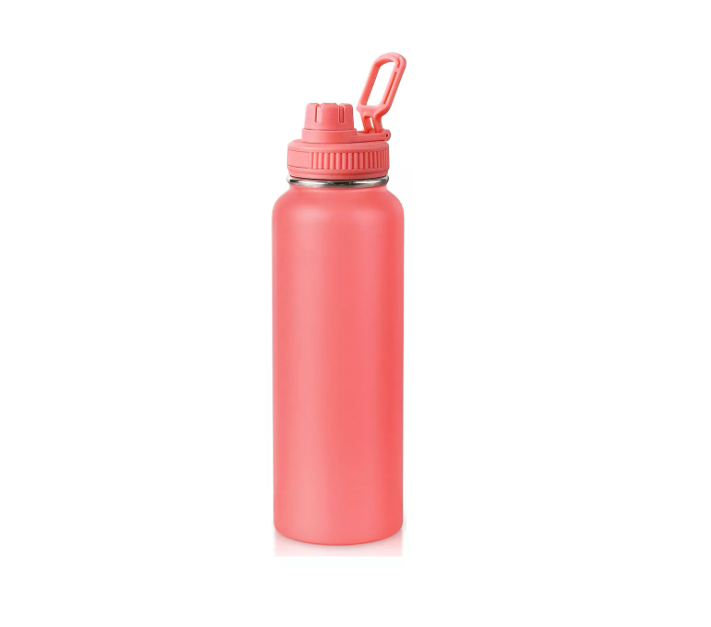 Termo Acero Inoxidable Botella De Agua Deportiva Topon 1.2 L Color: Rosa