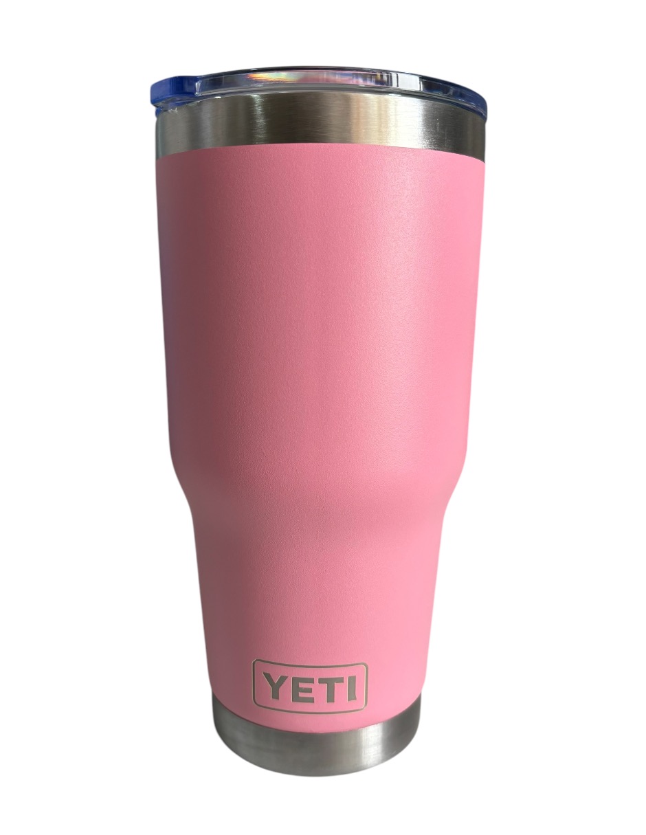 Termo Yeti De Acero Inoxidable Rosa Con Tapa Push Pull 30 Oz