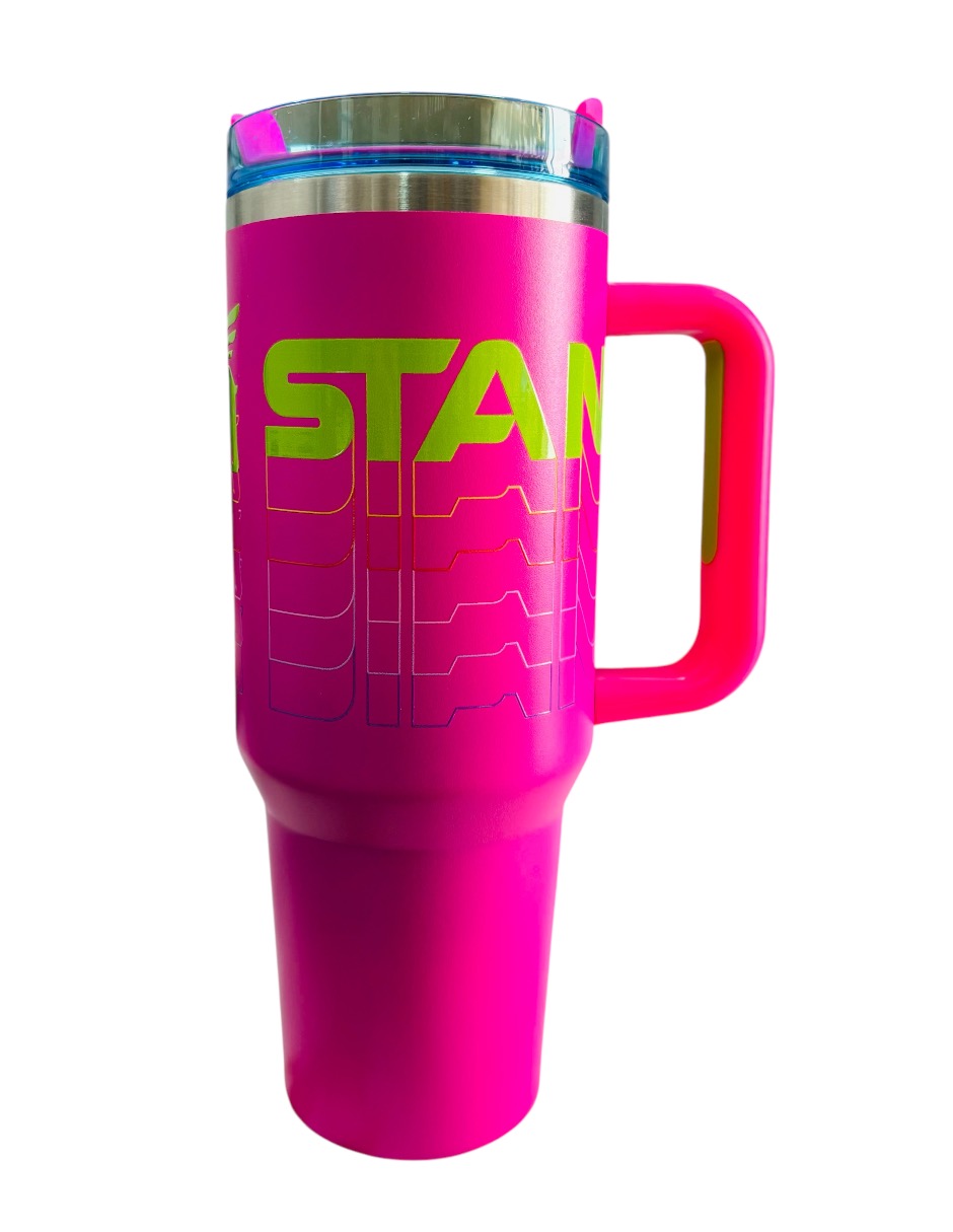 Termo Stanley Quencher H2.0 De Acero Inixidable Fucsia De 40 Oz. Libre De Bpa