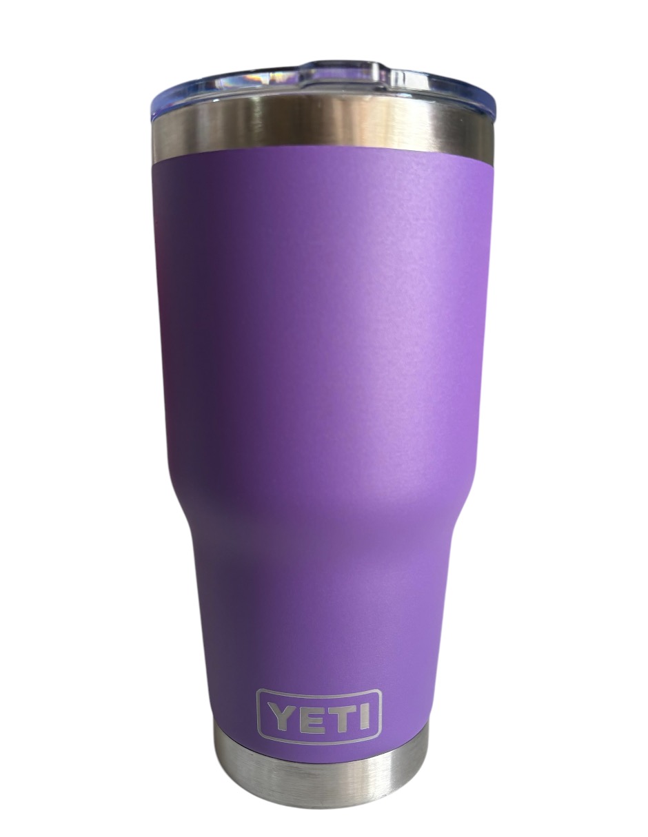 Termo Yeti De Acero Inoxidable Morado Con Tapa Push Pull 30 Oz