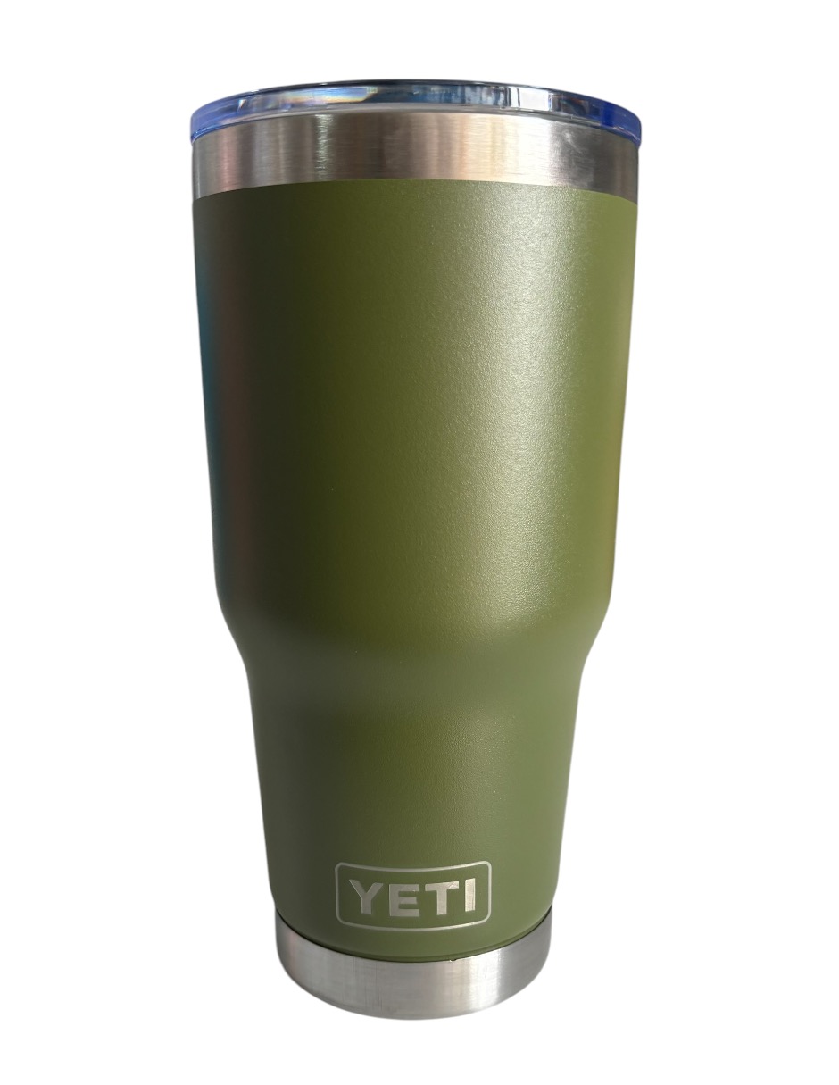 Termo Yeti De Acero Inoxidable Verde Con Tapa Push Pull 30 Oz