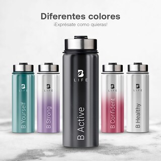Foto 6 | Botella Térmica Negra Inoxidable 1L | Mantiene Frío y Calor | Doble Pared Aislada | B Life