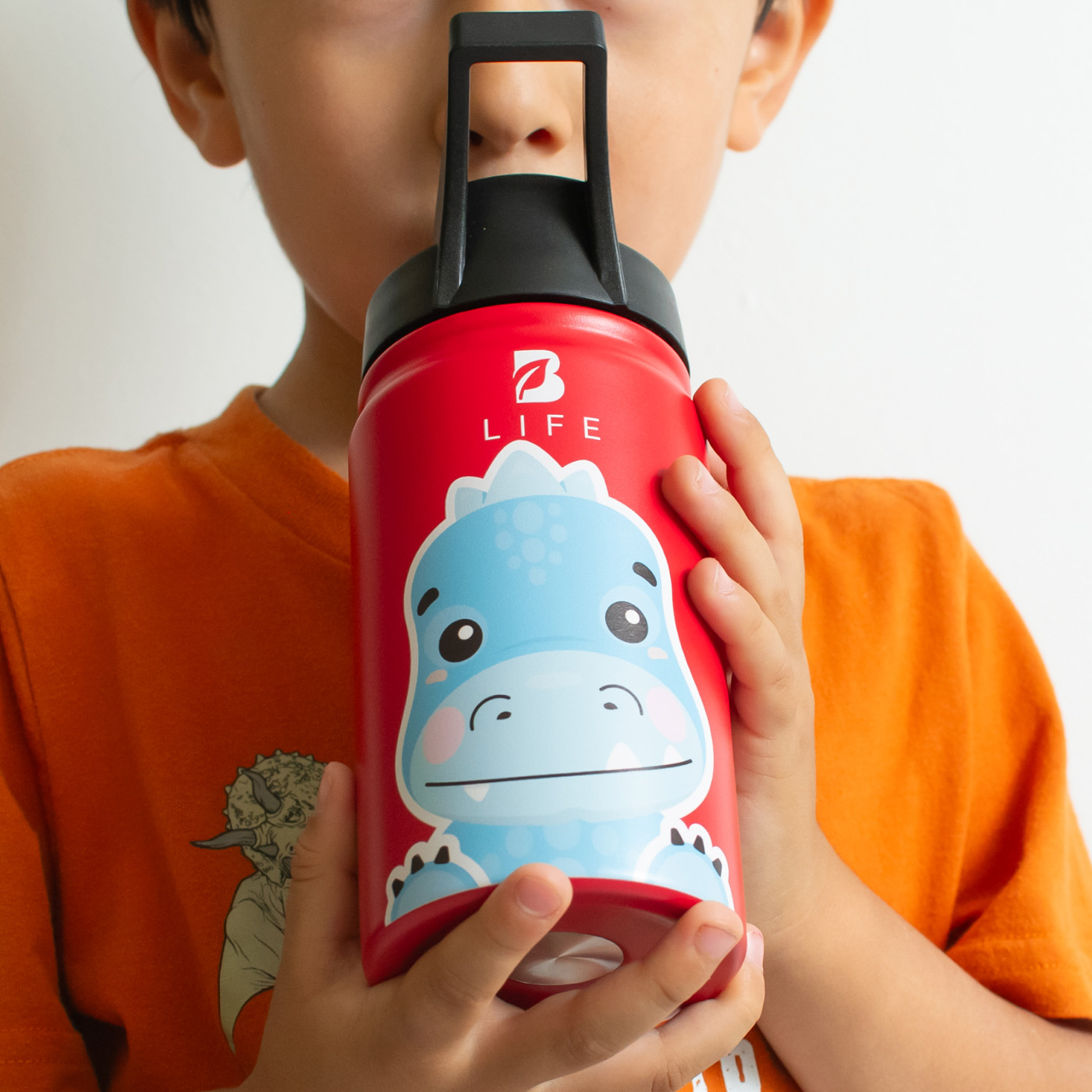 Foto 7 | Termo De Dionosaurio De 355 Ml Para Bebidas Frías Y Calientes Más Tiempo Y Sin Fugas. Dinosaur Kids Water.