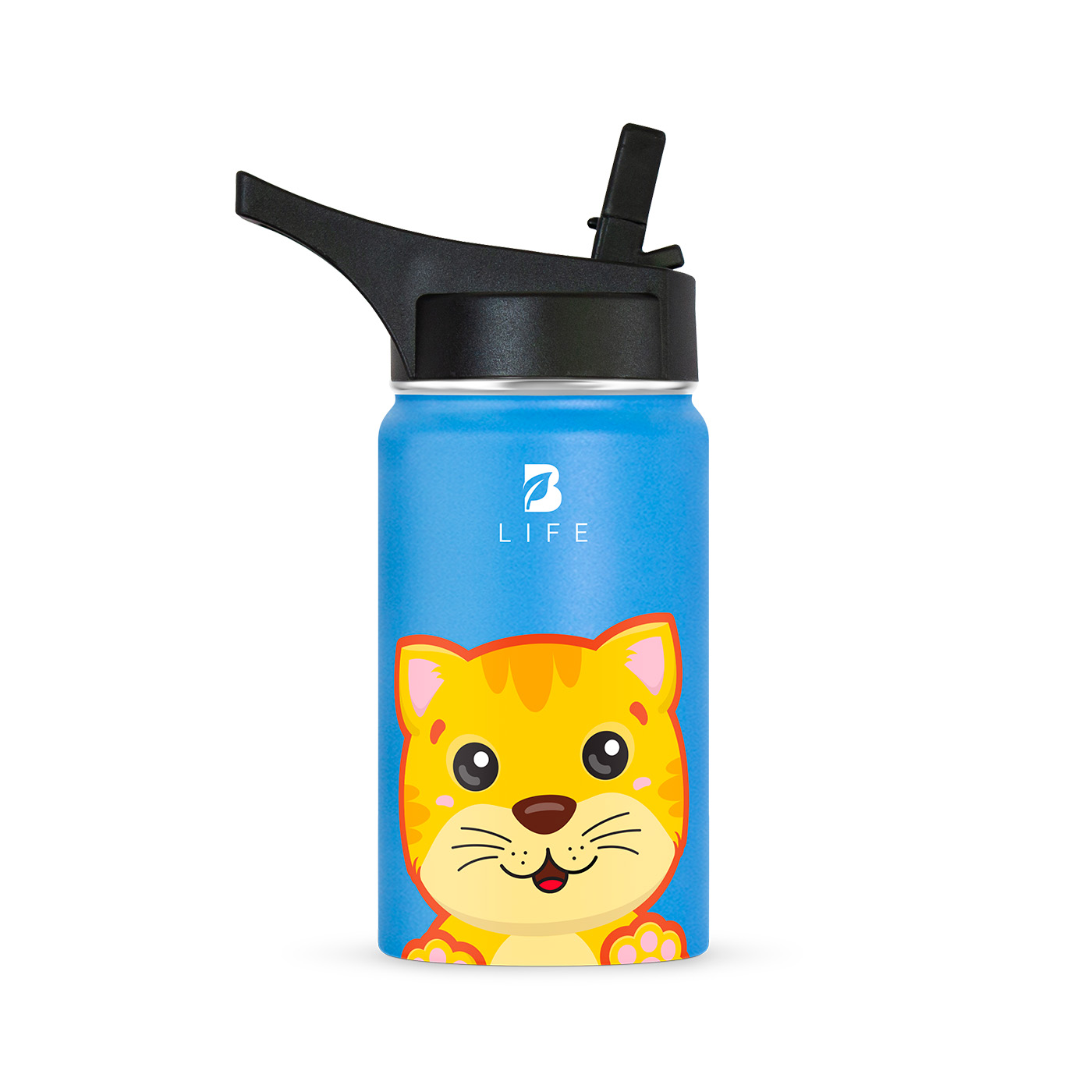 Foto 3 pulgar | Termo De Gato De 355 Ml Para Bebidas Frías Y Calientes Más Tiempo Y Sin Fugas. Cat Kids Water Bottle. B Life
