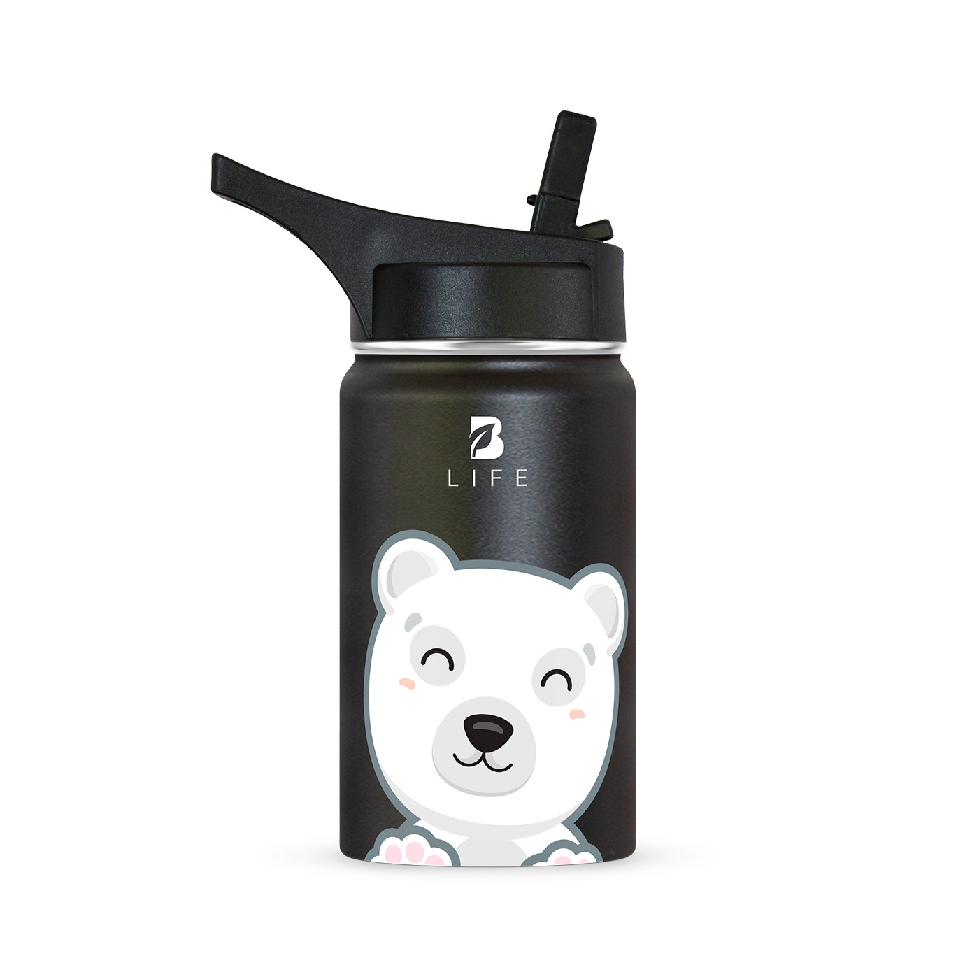 Foto 2 | Termo De Oso Polar De 355 Ml Para Bebidas Frías Y Calientes Más Tiempo Y Sin Fugas. Bear Kids Water Bottle. B Life