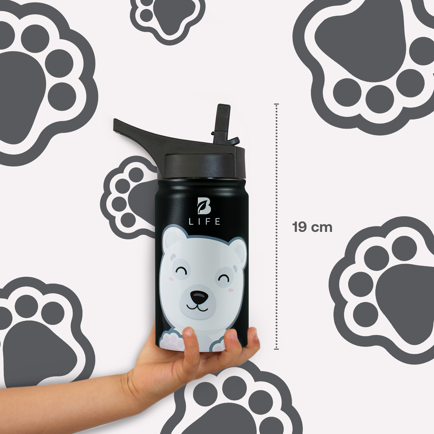 Foto 7 pulgar | Termo De Oso Polar De 355 Ml Para Bebidas Frías Y Calientes Más Tiempo Y Sin Fugas. Bear Kids Water Bottle. B Life