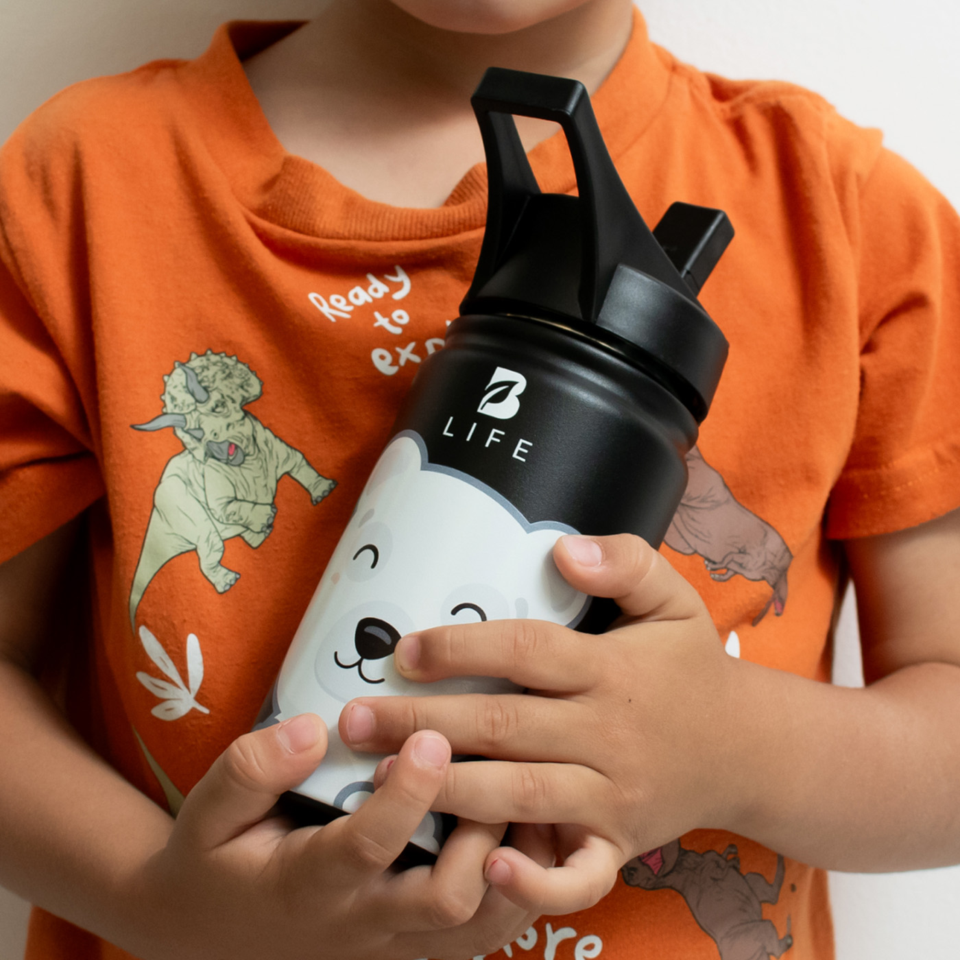 Foto 7 | Termo De Oso Polar De 355 Ml Para Bebidas Frías Y Calientes Más Tiempo Y Sin Fugas. Bear Kids Water Bottle. B Life