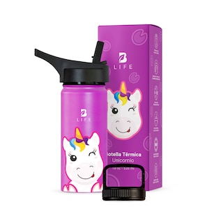 Foto 1 | Termo De Unicornio De 532 Ml Para Bebidas Frías Y Calientes Más Tiempo Y Sin Fugas. Unicorn Kids Water Bottle. B Life