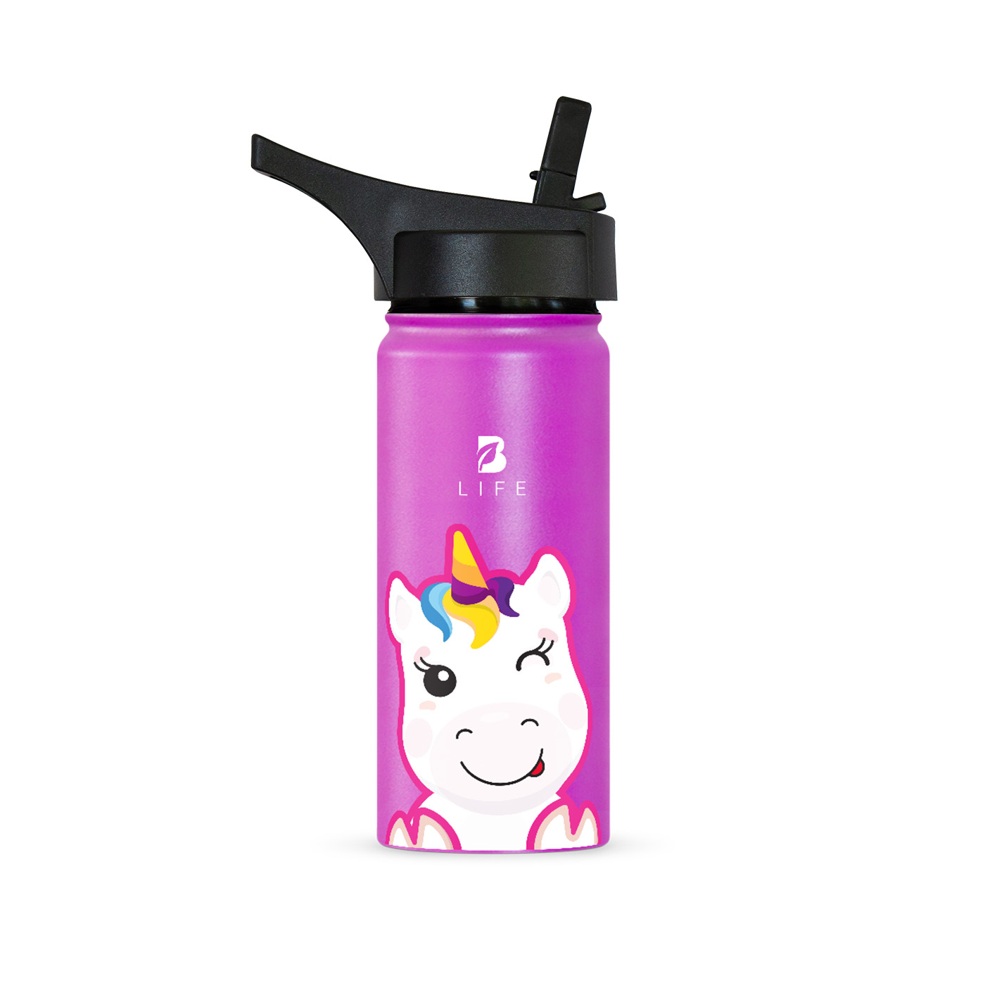 Foto 3 pulgar | Termo De Unicornio De 532 Ml Para Bebidas Frías Y Calientes Más Tiempo Y Sin Fugas. Unicorn Kids Water Bottle. B Life