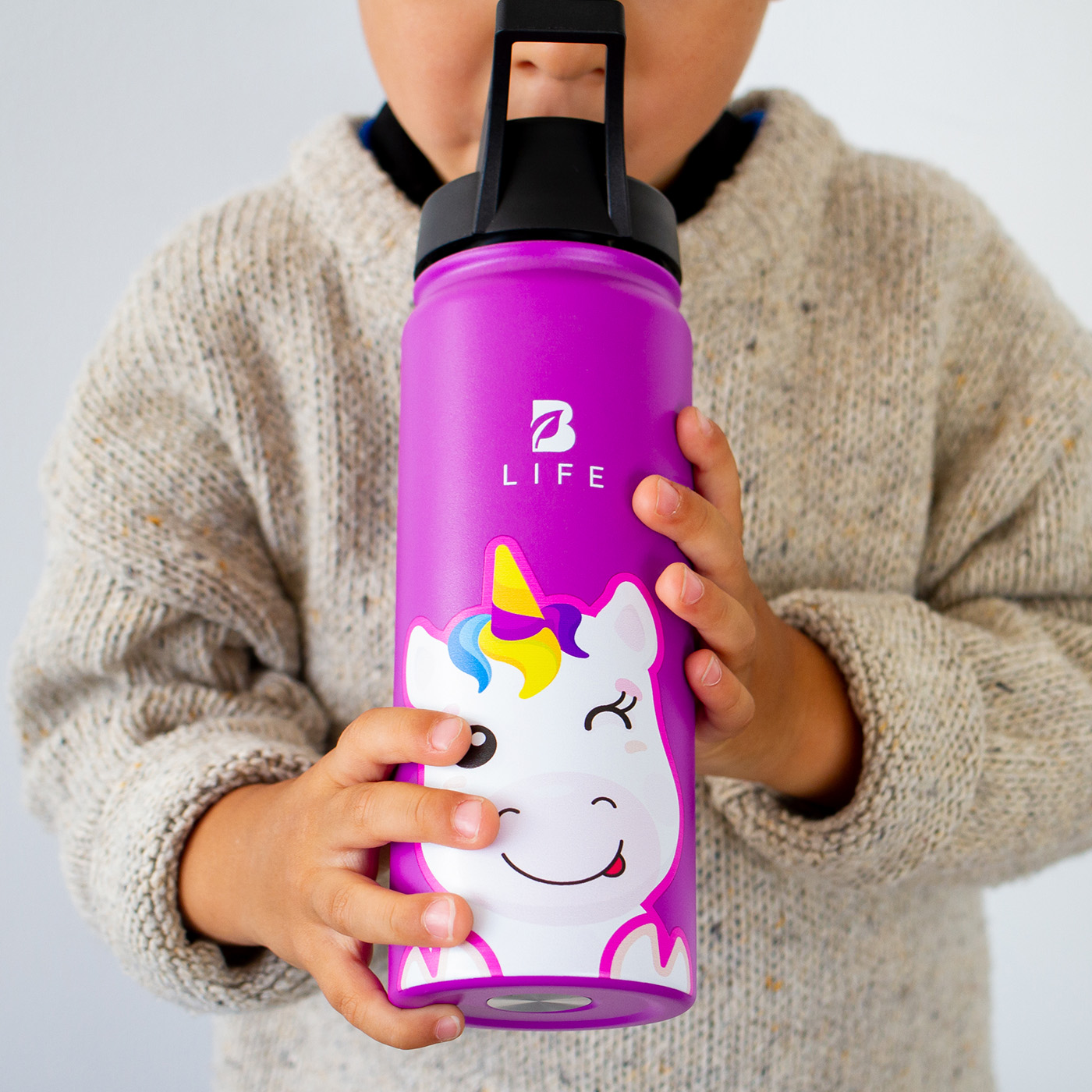 Foto 8 pulgar | Termo De Unicornio De 532 Ml Para Bebidas Frías Y Calientes Más Tiempo Y Sin Fugas. Unicorn Kids Water Bottle. B Life