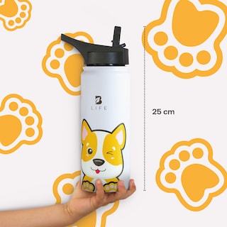 Foto 6 | Termo De Perrito De 532 Ml Para Bebidas Frías Y Calientes Más Tiempo Y Sin Fugas. Dog Kids Water Bottle. B Life
