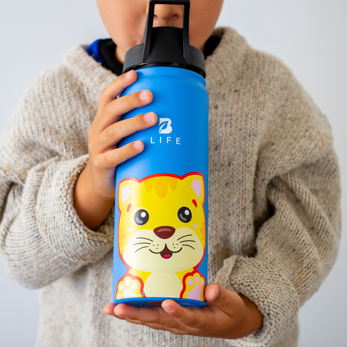 Foto 8 pulgar | Termo De Gato De 532 Ml Para Bebidas Frías Y Calientes Más Tiempo Y Sin Fugas. Cat Kids Water Bottle. B Life