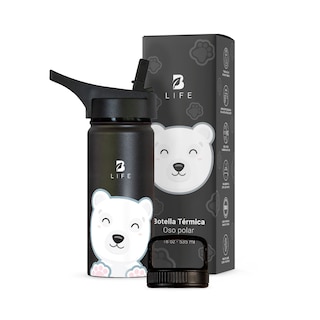 Foto 1 | Termo De Oso Polar De 532 Ml Para Bebidas Frías Y Calientes Más Tiempo Y Sin Fugas. Bear Kids Water Bottle. B Life