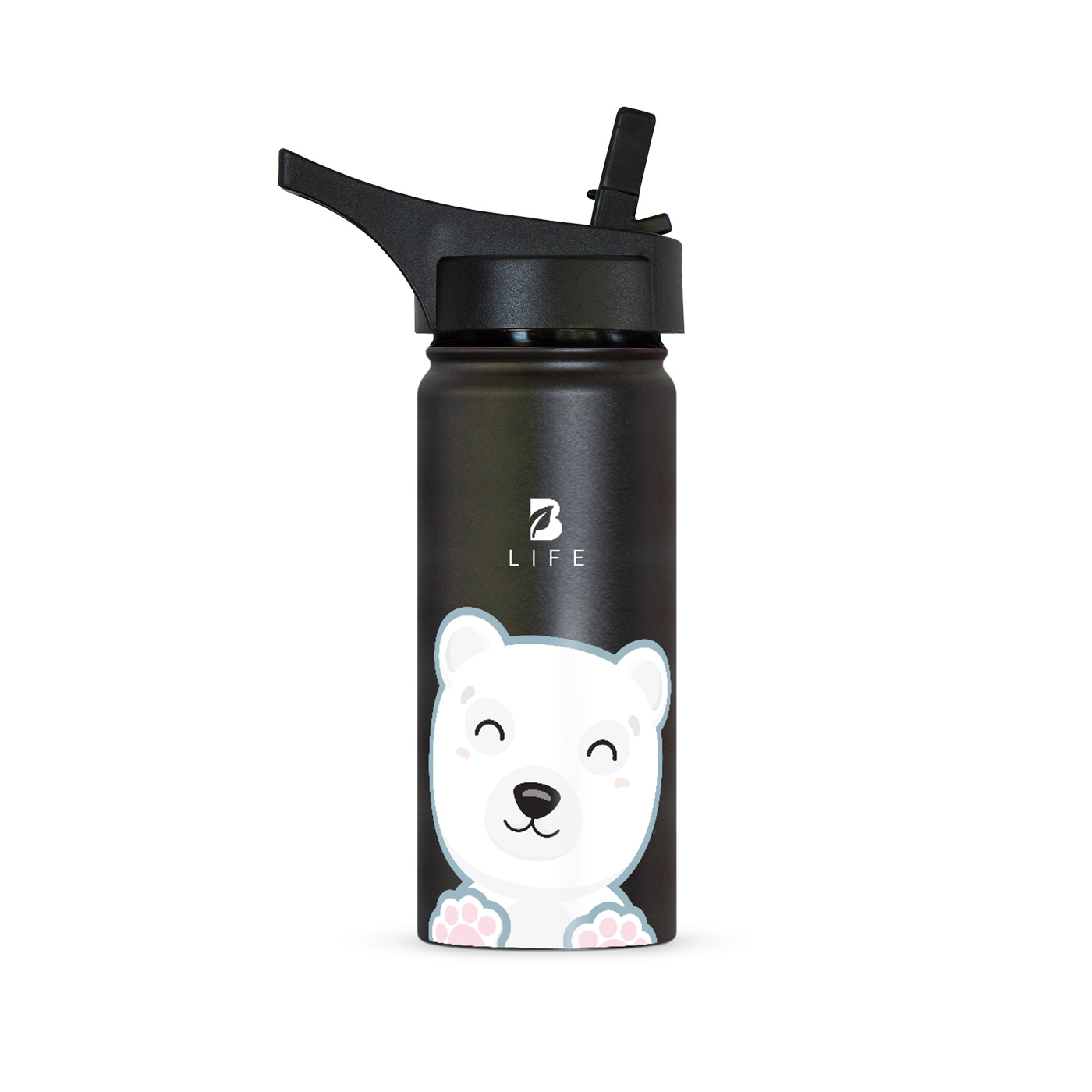 Foto 3 pulgar | Termo De Oso Polar De 532 Ml Para Bebidas Frías Y Calientes Más Tiempo Y Sin Fugas. Bear Kids Water Bottle. B Life