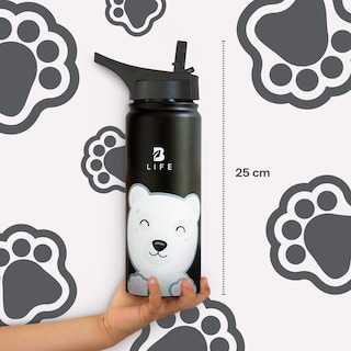 Foto 6 | Termo De Oso Polar De 532 Ml Para Bebidas Frías Y Calientes Más Tiempo Y Sin Fugas. Bear Kids Water Bottle. B Life