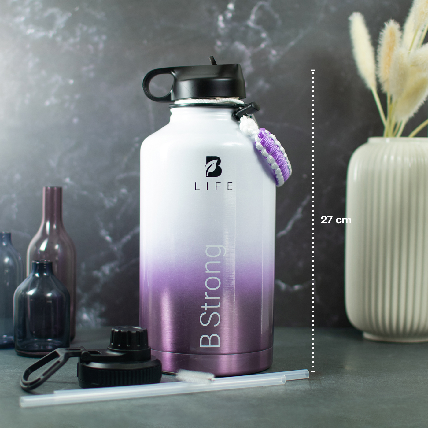 Foto 6 pulgar | Termo B Life de Acero Inoxidable 2 L con Tapas para Bebidas Frías y Calientes