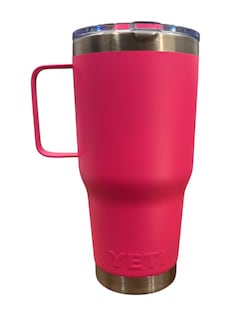 Foto 2 | Termo De Acero Inoxidable Yeti Rambler Coffe Color Fucsia De 30 Onzas