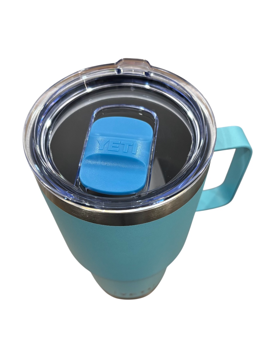 Foto 4 pulgar | Termo De Acero Inoxidable Yeti Rambler Coffe Color Azul De 30 Onzas