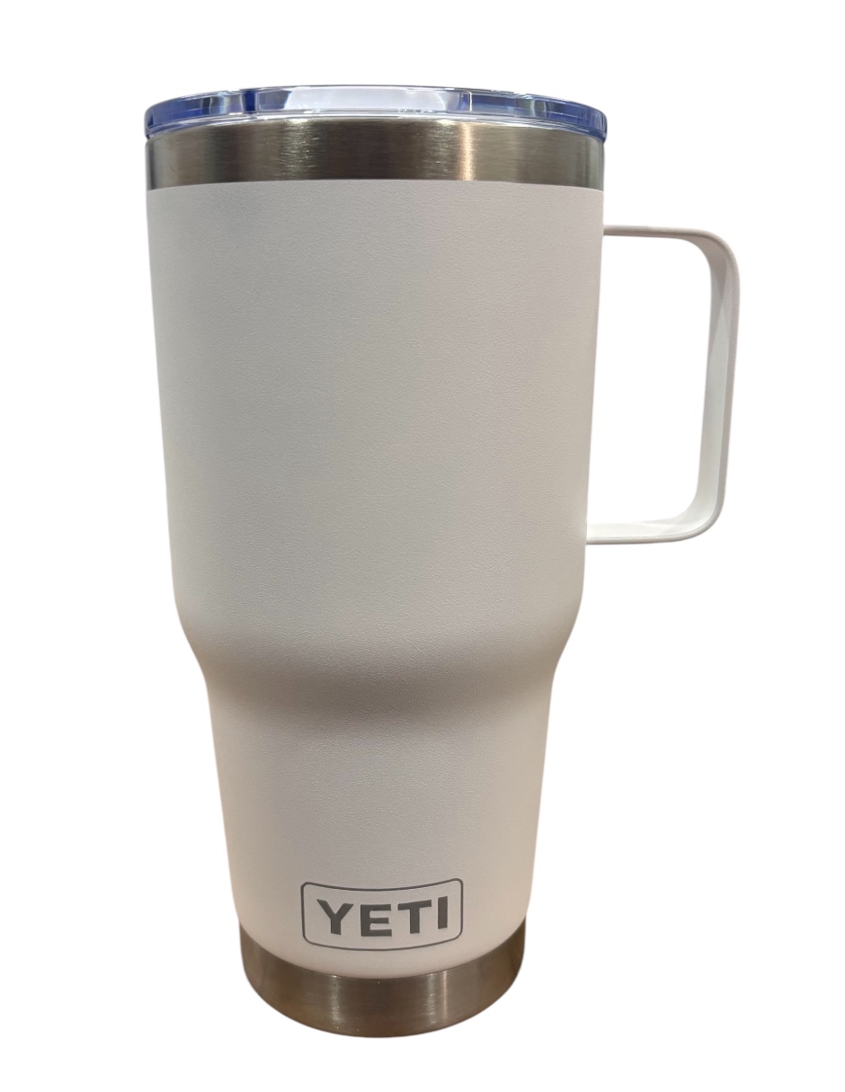 Termo De Acero Inoxidable Yeti Rambler Coffe Color Blanco De 30 Onzas