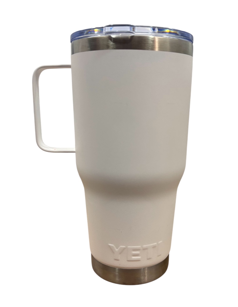Foto 2 | Termo De Acero Inoxidable Yeti Rambler Coffe Color Blanco De 30 Onzas