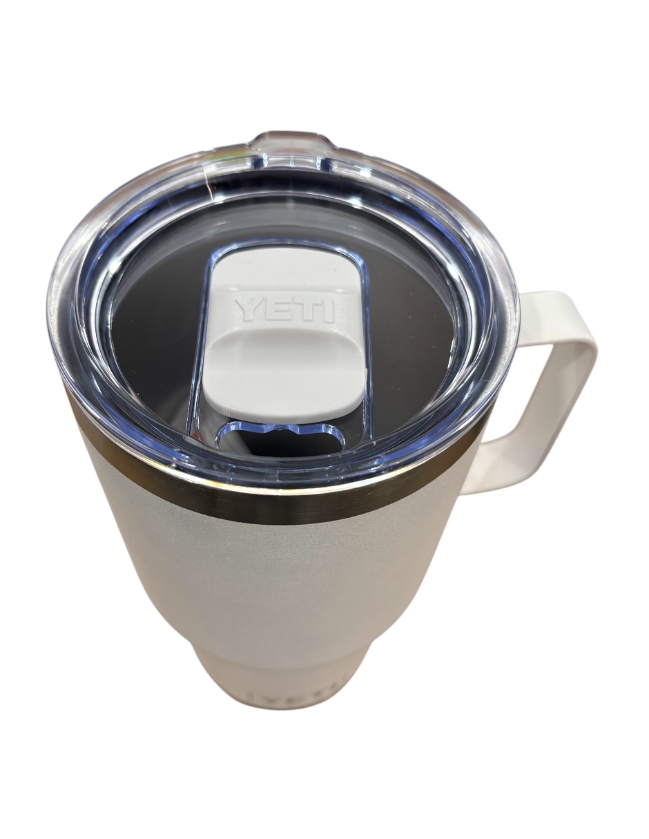 Foto 3 | Termo De Acero Inoxidable Yeti Rambler Coffe Color Blanco De 30 Onzas