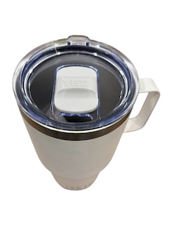 Foto 3 | Termo De Acero Inoxidable Yeti Rambler Coffe Color Blanco De 30 Onzas