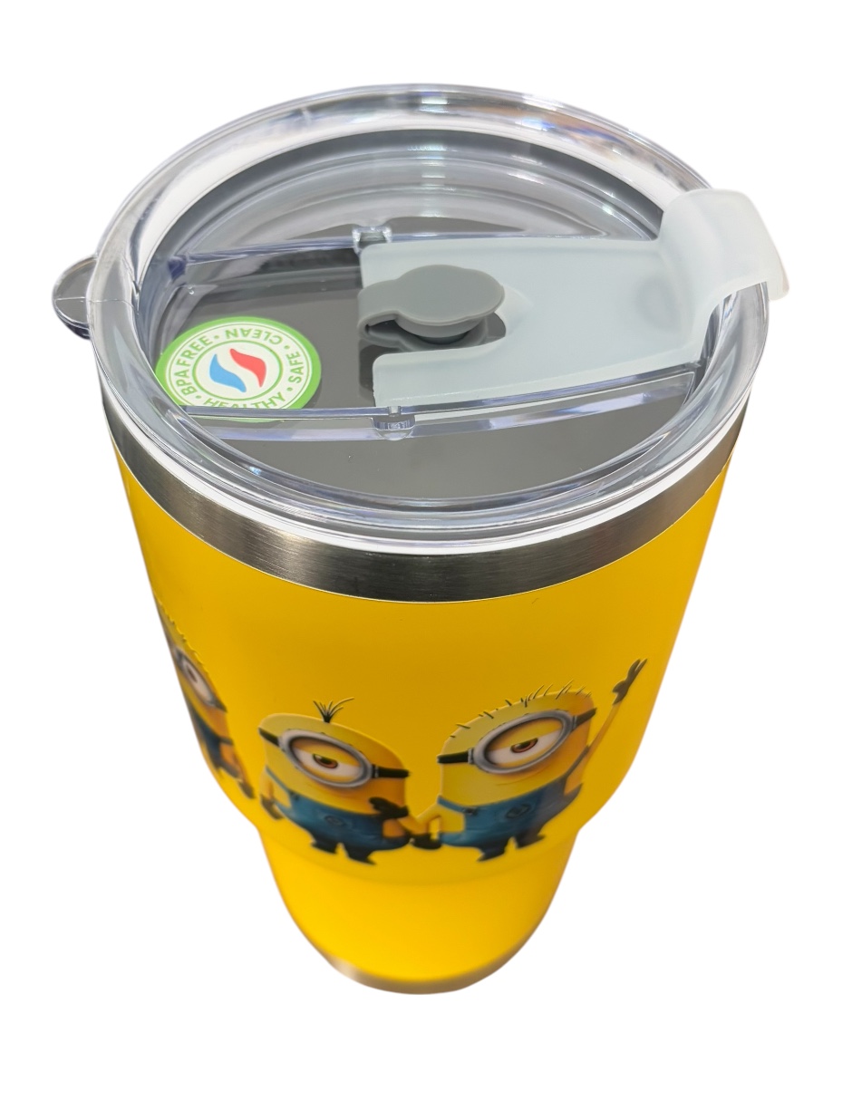 Foto 4 pulgar | Termo De Acero Inoxidable Fartmex Color Amarillo Minions De 30 Oz
