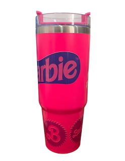 Foto 2 | Termo De Acero Inoxidable Macarena Brand, Color Fucsia, Barbie 887 Mililitros