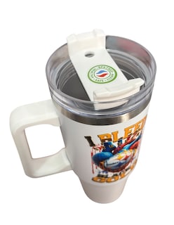 Foto 3 | Termo De Acero Inoxidable Fartmex Color Blanco Nfl Steelers De 30 Oz