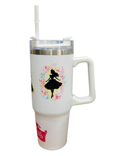 Foto 2 | Termo De Acero Inoxidable Macarena Brand Color Blanco, Princesas De Disney De 30 Oz